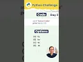 Python String Slicing Python Challenge Day 3