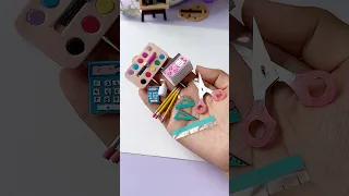 7 DIY Miniature School Supplies Shorts Craft Diy Youtubeshorts 