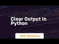 clear output in python