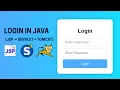 How to Create Simple Login Page in Java Jsp Servlet Tomcat