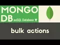 Bulk Actions MongoDB Tutorial 8