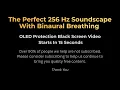 Engineered 256Hz Pure Tone with Binaural Breathing | 10 Hours | Black Screen for Clarity & Focus