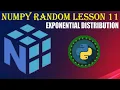 NumPy RANDOM LESSON 11 EXPONENTIAL DISTRIBUTION