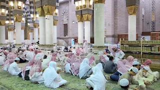 الدورة المكثفة في المسجد النبوي الشريف مشاهد تسر الناظرين 