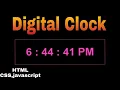 Digital Clock using JavaScript in just 4 minutes how to do this