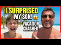 Surprising my son