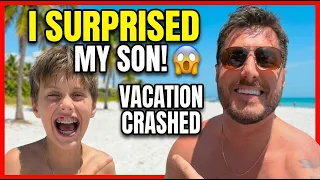 Surprising my son