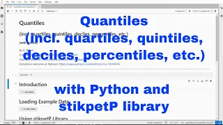 Python - Quantiles and Quartiles with stikpetP