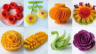 Top Chefs Tell You How To Carve Vegetables And Fruits Into Beautiful And Exquisite Ones #Fruitcarvin