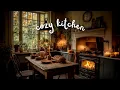 Lagu Peaceful Kitchen Ambience 🌼 Crackling Fireplace \u0026 Birds Chirping on a late Summer day