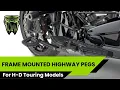 Harley Davidson Highway Pegs Frame Mounted Adjustable Ciro