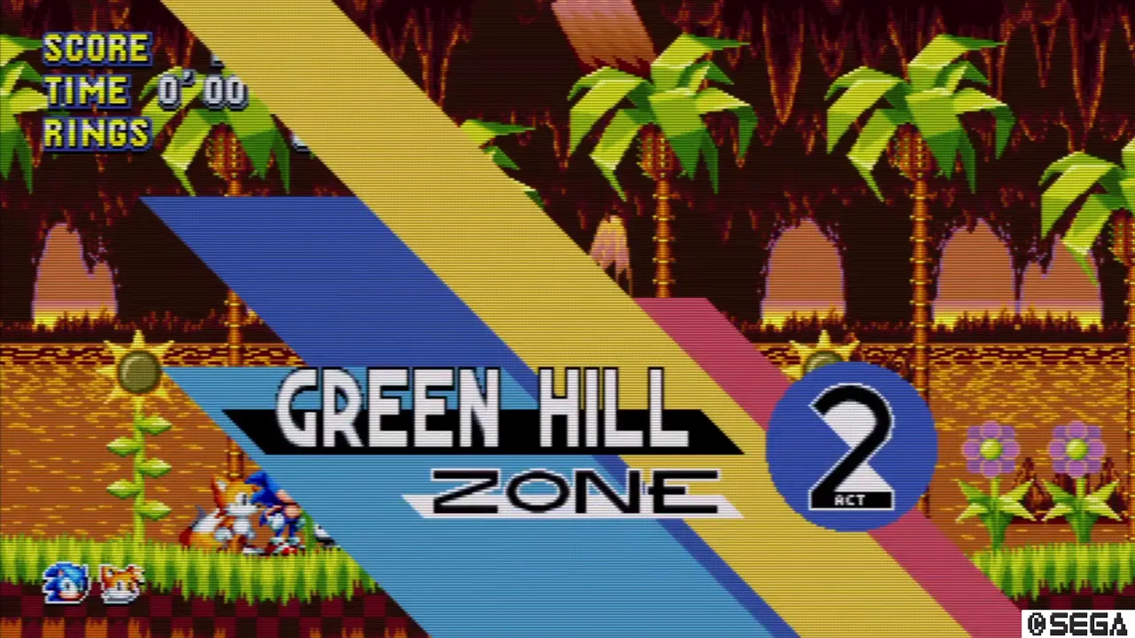 Sonic Mania - Green Hill Encore with Sunset Hill from Sonic Advance 3