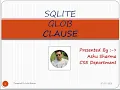 SQLite GLOB clause