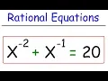 How To Solve Rational Equations