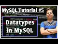 Datatypes in MySQL Datatype SQL Database MySQL Tutorial