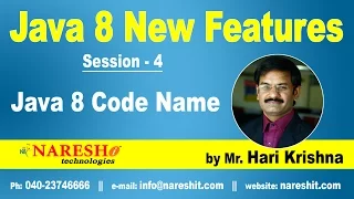 Java 8 New Features Session 4 What is Java 8 Code Name Java 8 New Features Mr Hari Krishna
