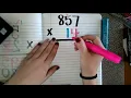 Fifth Grade Math - Standard Algorithm 857 x 14