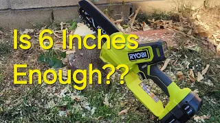 Review On Ryobi 6 inch Chainsaw - DIY Lawn Guy