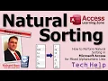 How to Perform Natural Sorting in Microsoft Access for Mixed Alphanumeric Lists