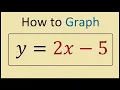 How to Graph y 2x - 5