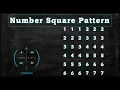 116 Number Square Pattern without any pre-defined method using while loop in Python