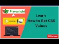 30 Get CSS value using playwright Playwright Java Script