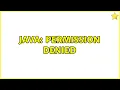Java Permission Denied
