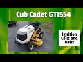 Free Cub Cadet GT1554 Garden Tractor install new Kohler V-Twin ignition coils belts deck patch