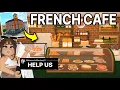 I Built a FRENCH CAFE for the MAP in Bloxburg Roblox