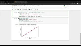 Linear Regression using Jupyter Notebook
