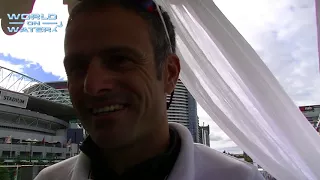 VOR Melbourne Franck Cammas Talks to World on Water TV