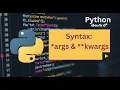 How to Use args and kwargs in Python Step-by-Step Telugu