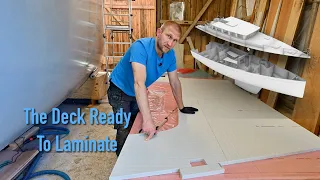 Forward Deck Ready To Be Laminated – Building a 50 ft Sailboat From Scratch – Ep. 442 RAN Sailing