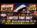 OFFICIAL LAS Vegas Airport LIVE Camera Departures Arrivals and the Strip - All in One