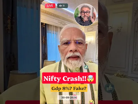 GDP Growth vs Nifty Fall: क्या चल रहा है? 📉 #Shorts #MarketAnalysis #narendramodi