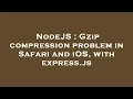 NodeJS Gzip compression problem in Safari and iOS with express js