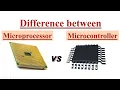 Differences between Microprocessor and Microcontroller