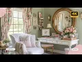DIY Feminine Shabby Chic Home Decor with Parisian Charm Blush Pinks Fresh Green Elegance