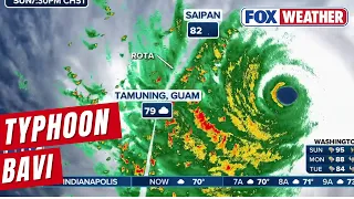 super typhoon bavi eyes guam and could have major impacts