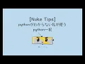 Nuke Tips 06 python python