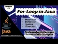 what is for loop in java Lecture