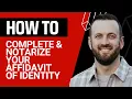 Guide to Creating an Affidavit of Identity