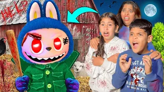 للاسف لابوبو الشرير هجم علينا فالمزرعة ورمانا في المسبح The Evil Labubu Got Into Our Farm 