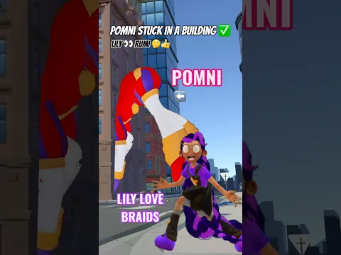 Pomni Stuck in a Building (Lily Love Braids 👀  Rumi 🧐 👍) #ppt #tadc #vrchat