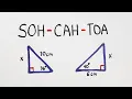 Solving Right Triangles Finding the Missing Side of Triangle SOH - CAH