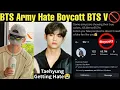 BTS Army Hate Boycott BTS V 🚫 Taehyung Getting Hate from Fake BTS Army 💔 BTS V Banned by BTS Army 😭 