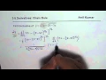 Composite Function Chain Rule Derivative for Radicals