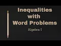 Inequalities with Word Problems