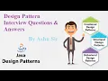 design patterns interview questions and answers javadesign patternexperience livestudies byashu sir