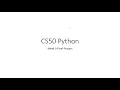 CS50 Python Final-Project